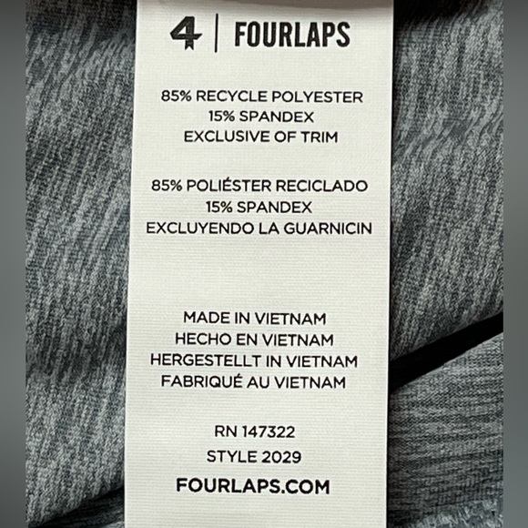 Fourlaps Stratus short in grey heather, size M - Picture 9 of 11